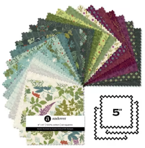 Fabric-Nordic Summer by Gudrun Erla of GE Designs-5” Charm Squares