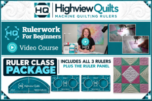 *Ruler Video Bundle-3 Machine Quilting Rulers & Ruler Panel
