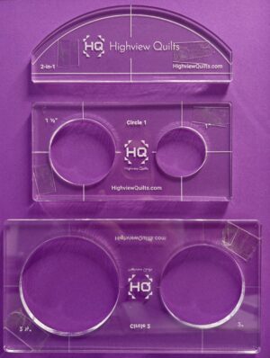 3 HQ Machine Quilting Rulers