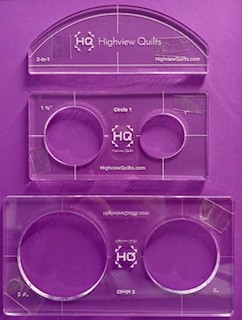 Ruler Video Class Add On Package-3 Machine Quilting Rulers & Ruler Panel