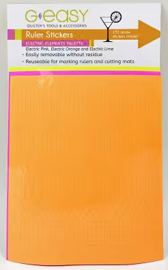 Stripology Stickers-Ruler Electric Elements Colors